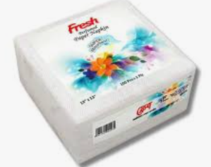 Fresh paper napkin tissue